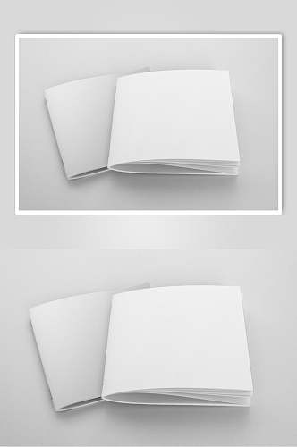纸张灰色书籍画册智能贴图样机