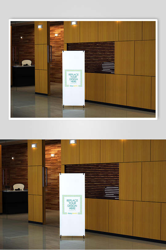 室内展架易拉宝样机