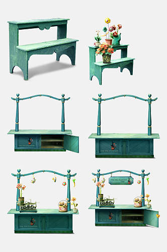 桌子植物高端绿家具装饰品免抠素材