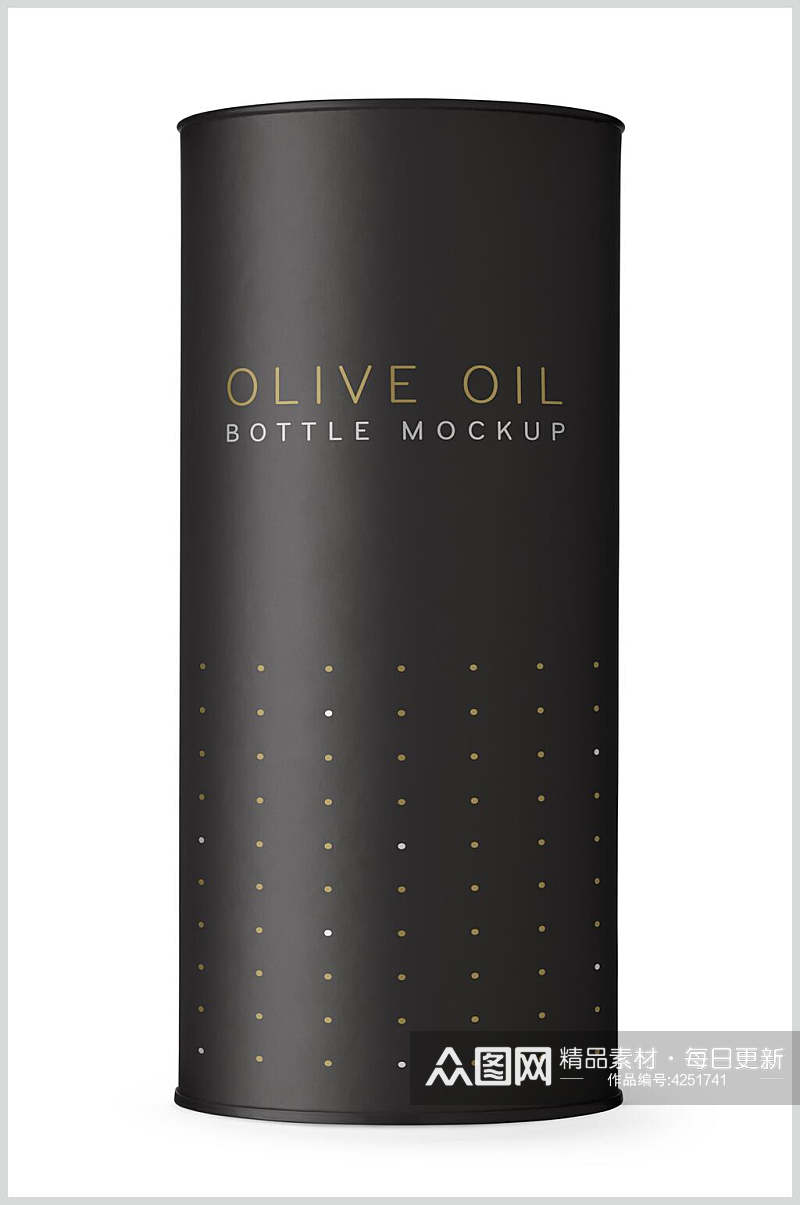 创意经典橄榄油玻璃瓶样机素材