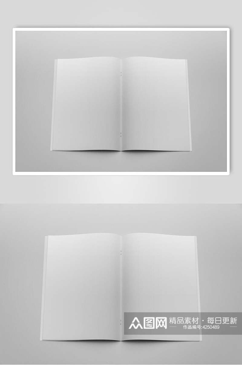纯色书籍画册智能贴图样机素材