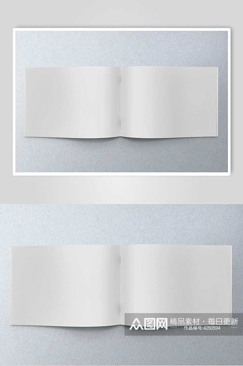 简约书籍画册智能贴图样机素材