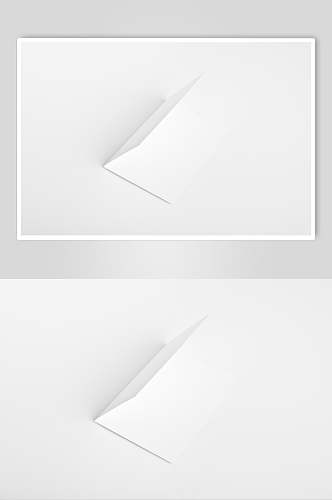 长方形远景高清白色信封纸张样机