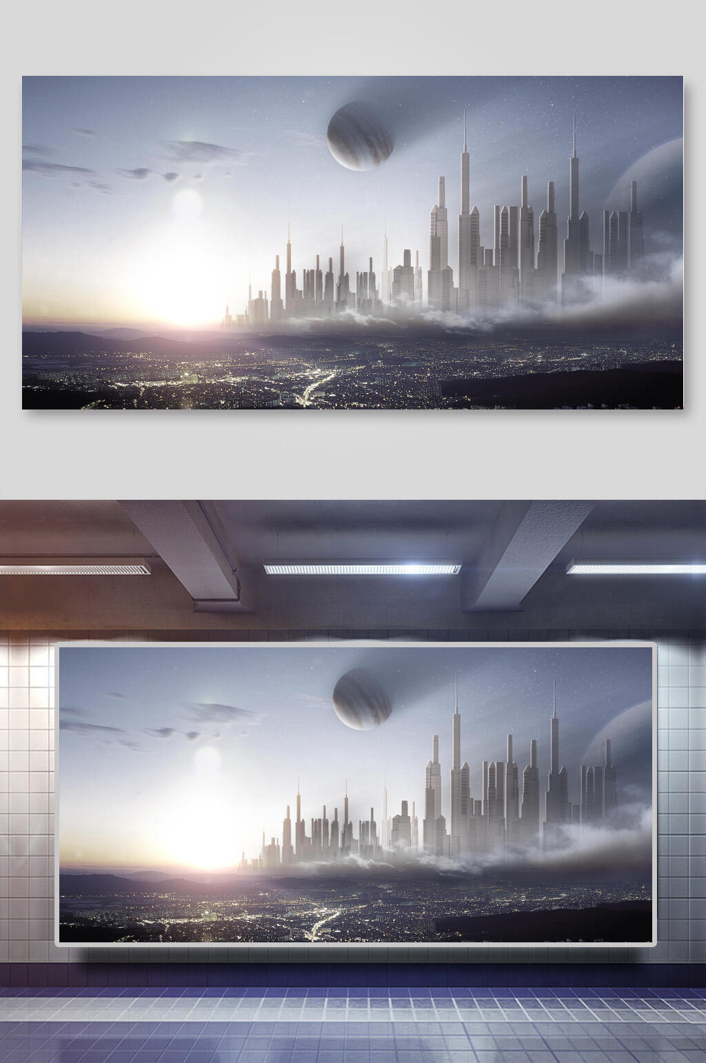 时尚清新高端科技星球浩瀚宇宙背景素材