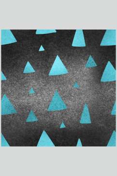 蓝色三角形闪烁金箔材质图片