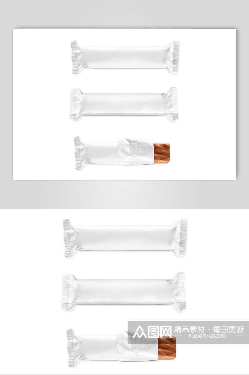 创意食品饮料袋包装展示样机素材
