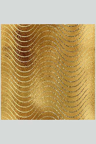 金色波浪线条闪烁金箔材质图片
