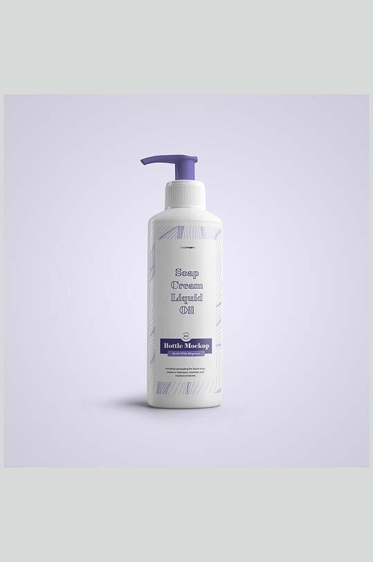 洗发露塑料瓶子样机