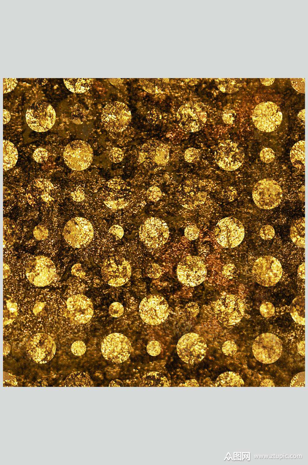 圆形金箔材质图片素材