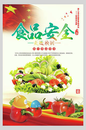西红柿食品健康安全海报