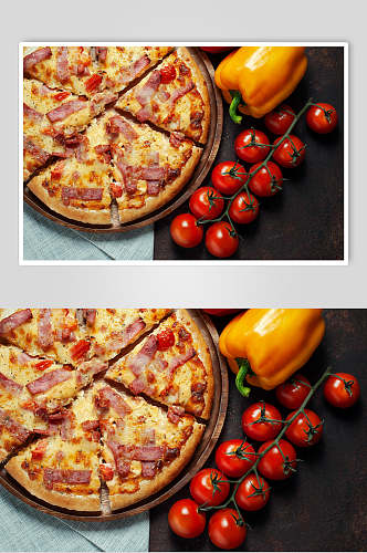 小番茄披萨图片