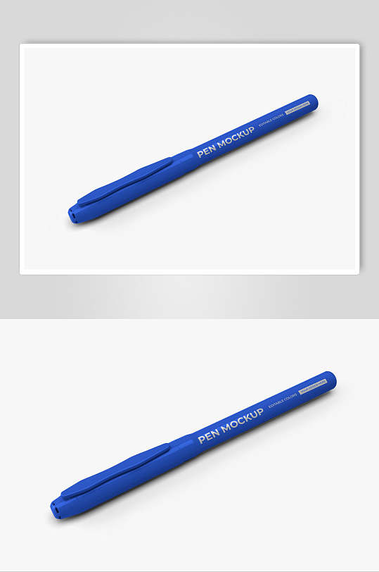 中性笔英文钢笔文具模型样机