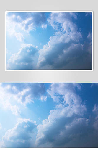 白云蓝天风景图片