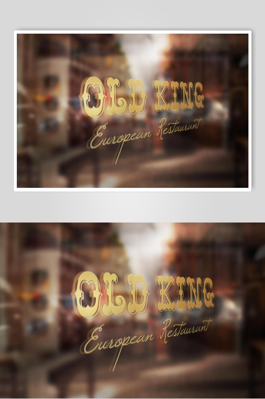 简约时尚创意LOGO展示样机素材