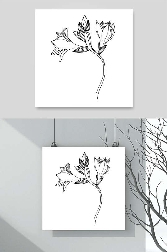花白描图片 花白描素材下载 众图网