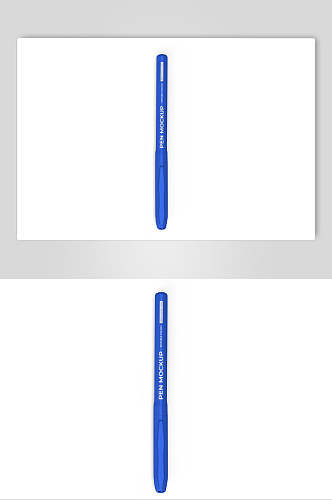 中性笔英文蓝钢笔文具模型样机