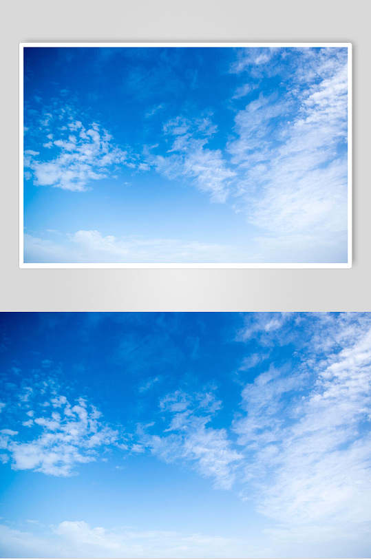 唯美白云蓝天风景图片