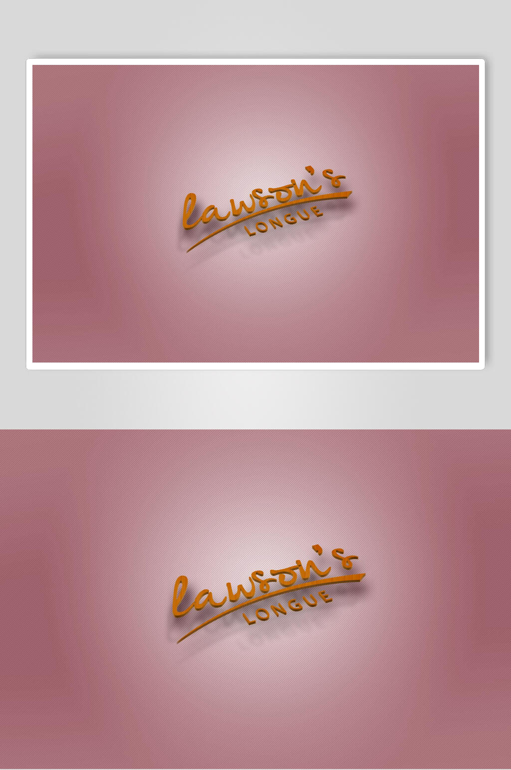 个性复古时尚标志LOGO展示样机素材