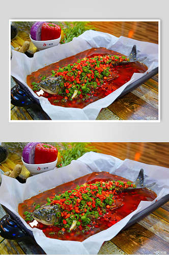 红色烤鱼图片