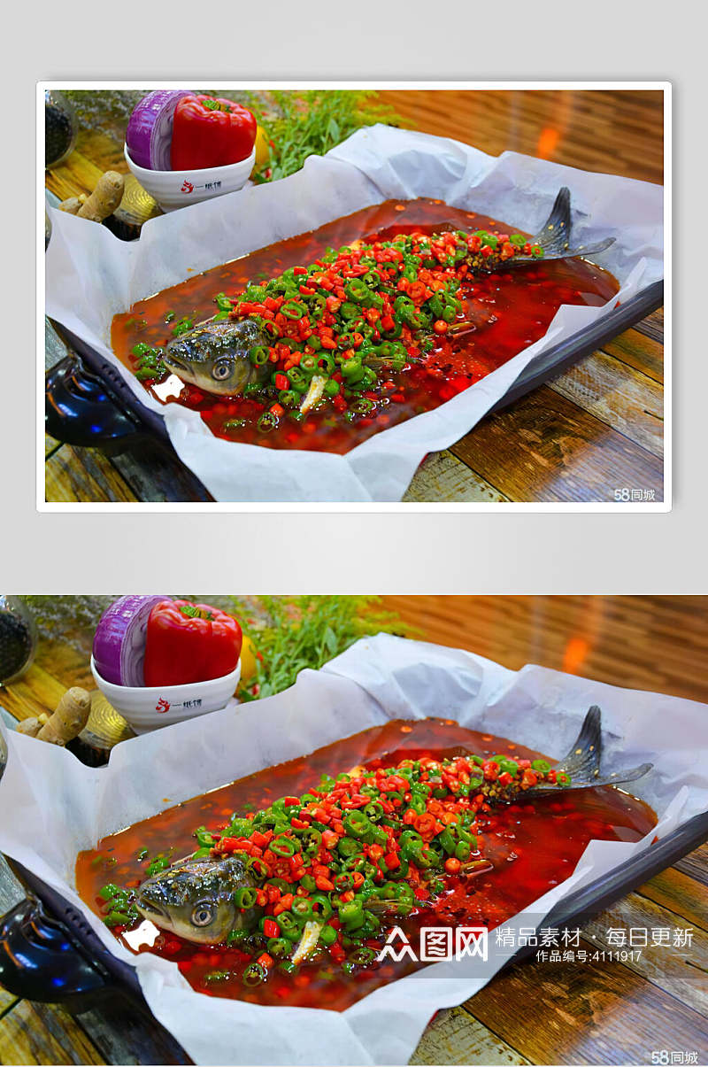 红色烤鱼图片素材