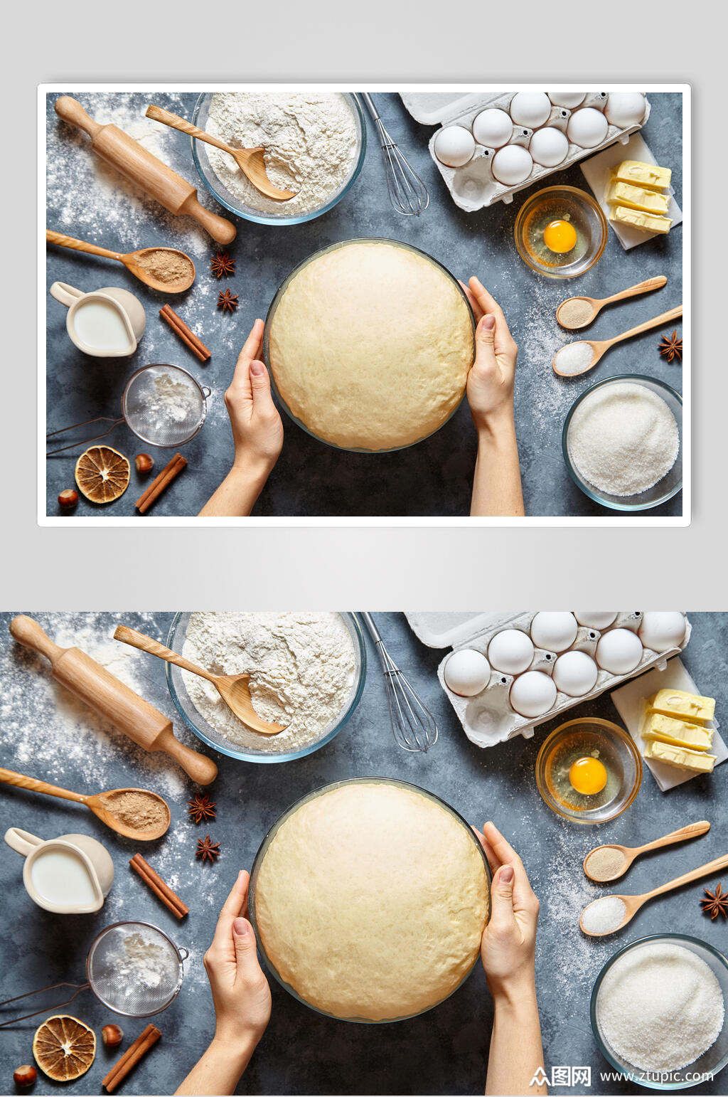 手捧面包烘焙图片素材