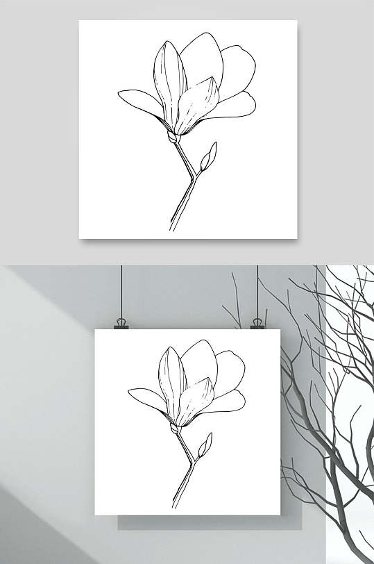 花白描图片 花白描素材下载 众图网