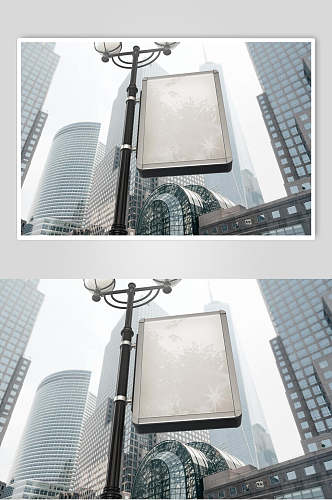 展板高楼大厦地铁广告海报样机