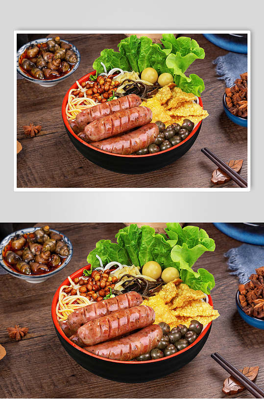 飘香台湾热狗螺蛳粉图片