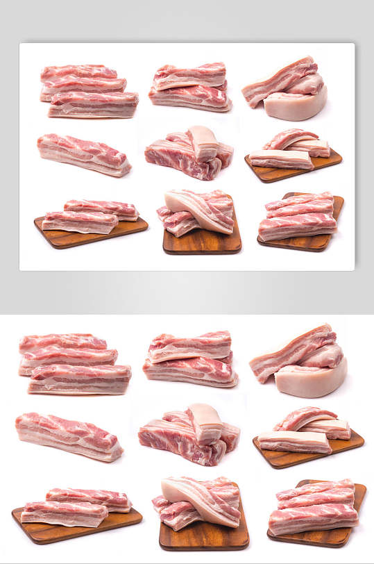 精选五花肉猪肉横图食品餐饮图片
