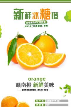 新鲜冰糖橙水果详情页