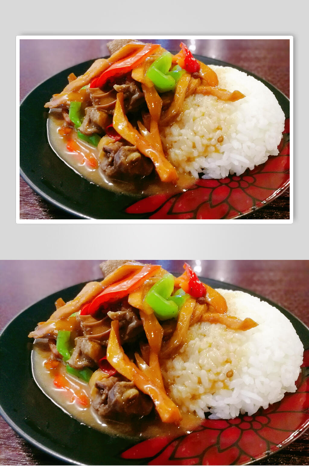 食物特色美味盖浇饭高清图素材