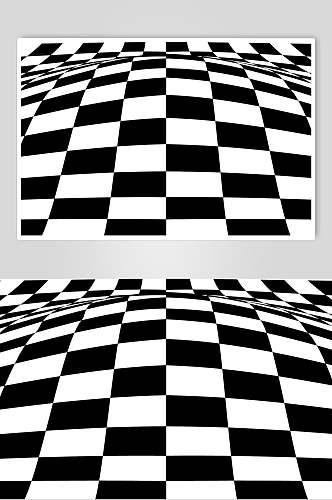抽象创意黑白几何图形矢量素材