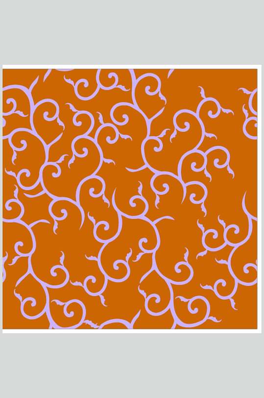 传统矢量花纹图案底纹素材