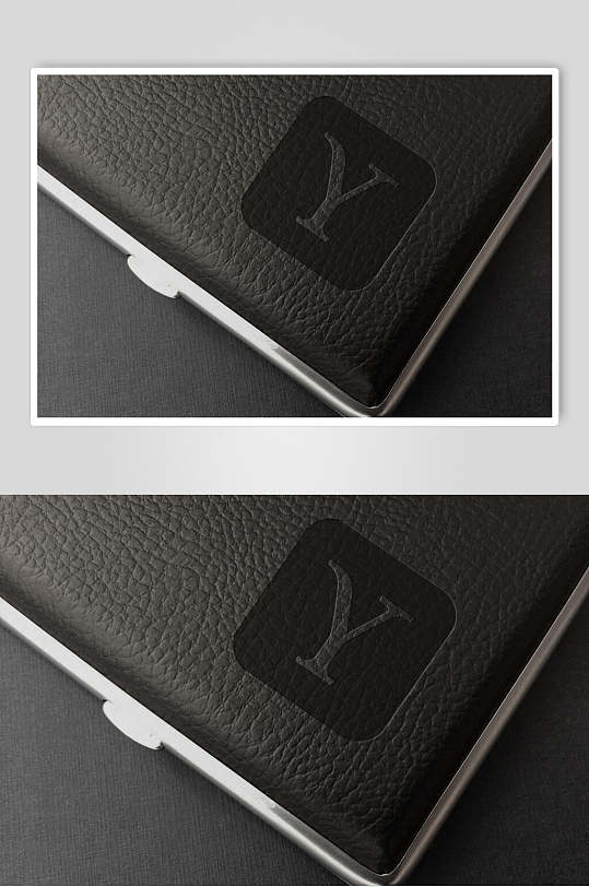 简约皮革材质样机