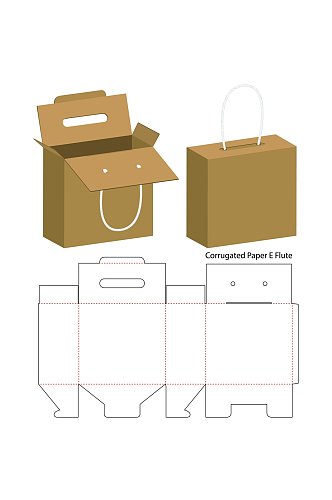 手提线条各式包装设计矢量图纸