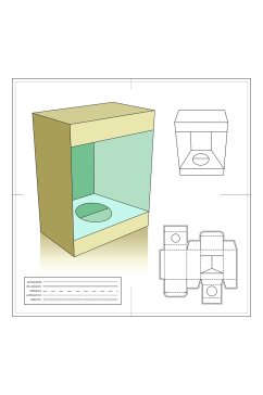 个性创意纸盒包装设计图纸