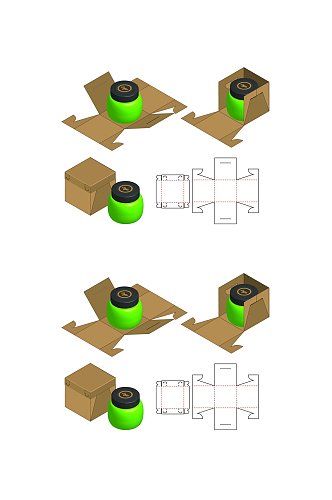 个性图纸设计产品包装矢量量图纸