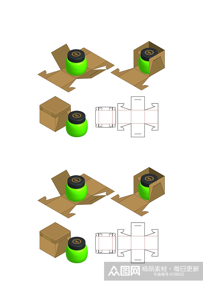 个性图纸设计产品包装矢量量图纸素材