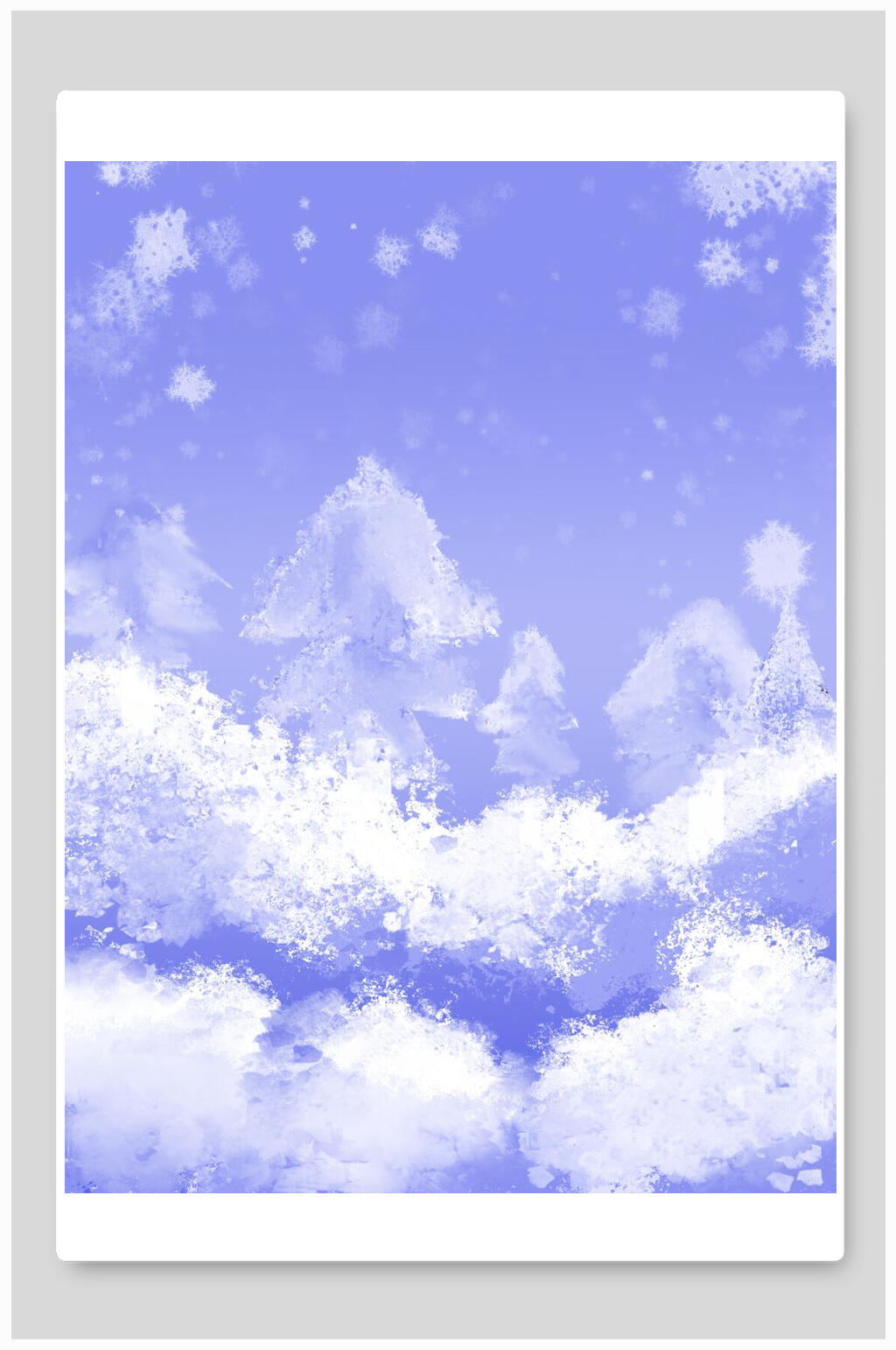 高端时尚已经雪花飘落紫圣诞节背景素材