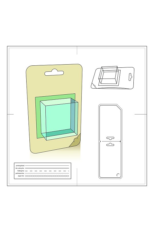 经典商务纸盒包装设计图纸