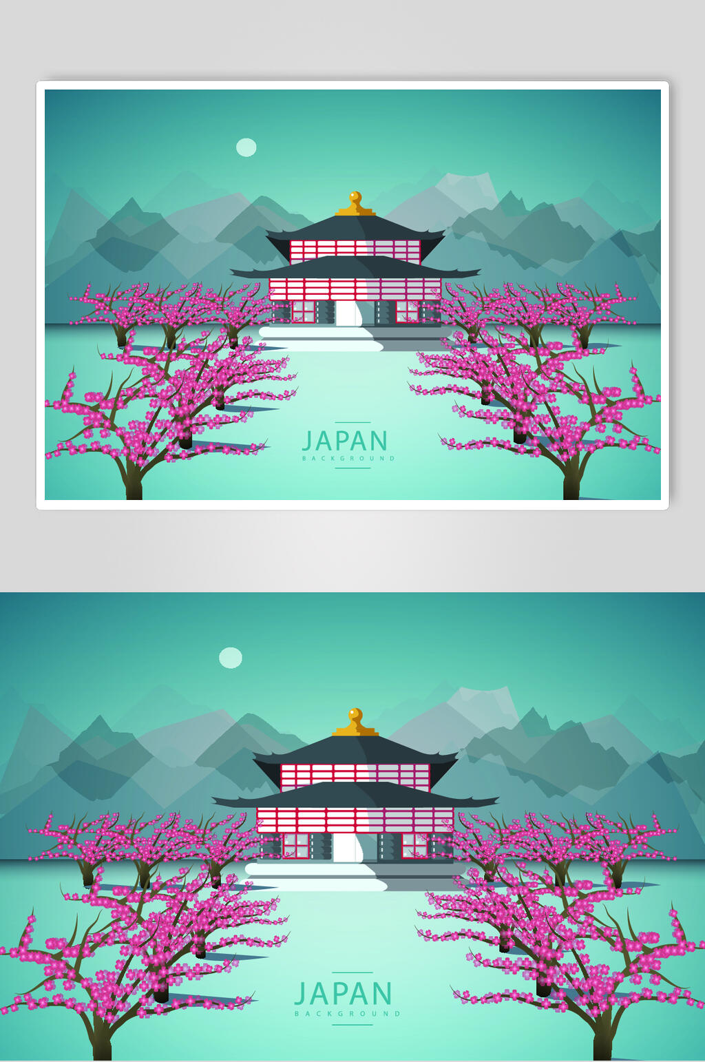 樱花日式和风素材素材