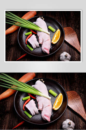 猪脚猪肉横图食品餐饮图片