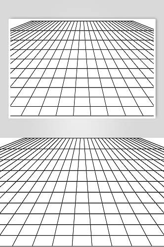 简约格子黑白几何图形矢量素材