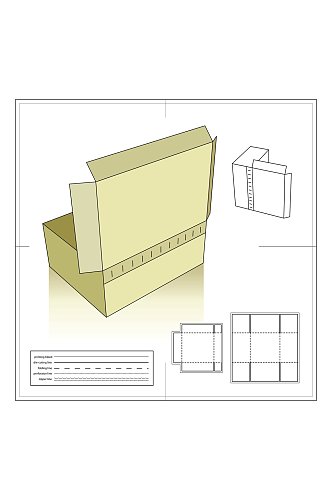 个性创意纸盒包装设计图纸