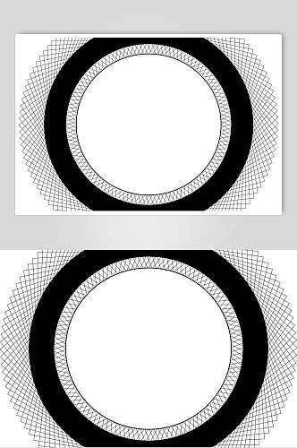 创意格子黑白几何图形矢量素材