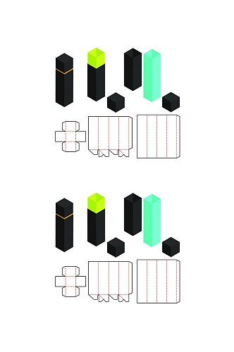 产品包装设计通用产品包装矢量量图纸