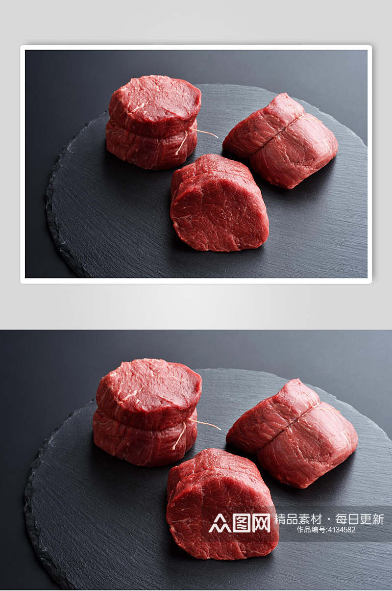 猪扒瘦肉猪肉横图餐饮图片素材