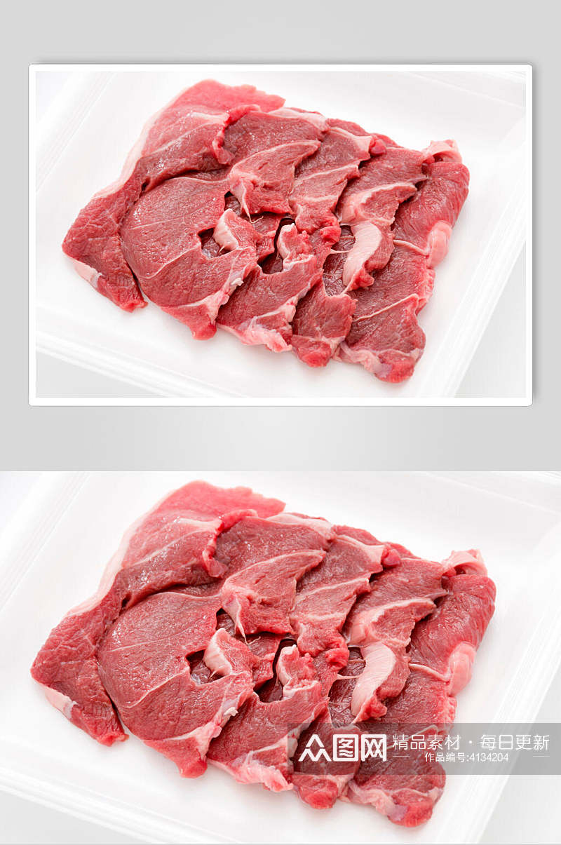 精选肉片猪肉横图餐饮图片素材