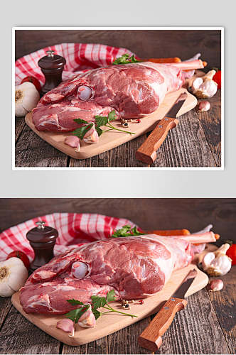 猪腿猪肉横图餐饮图片
