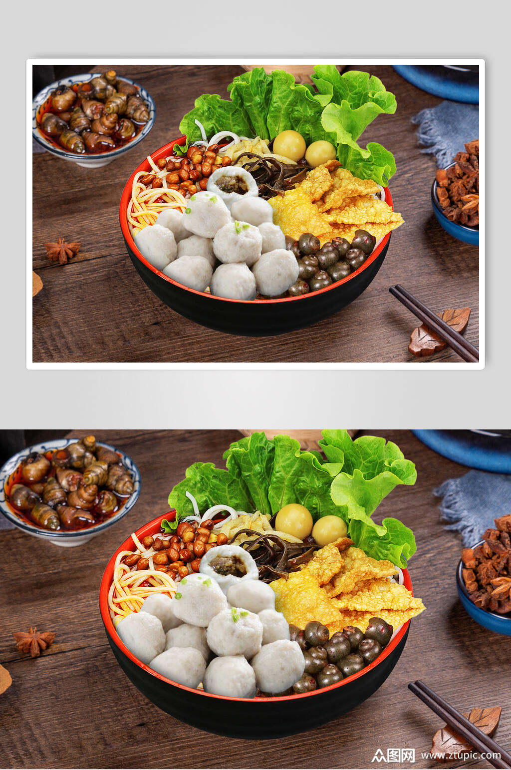 鱼丸螺蛳粉图片素材